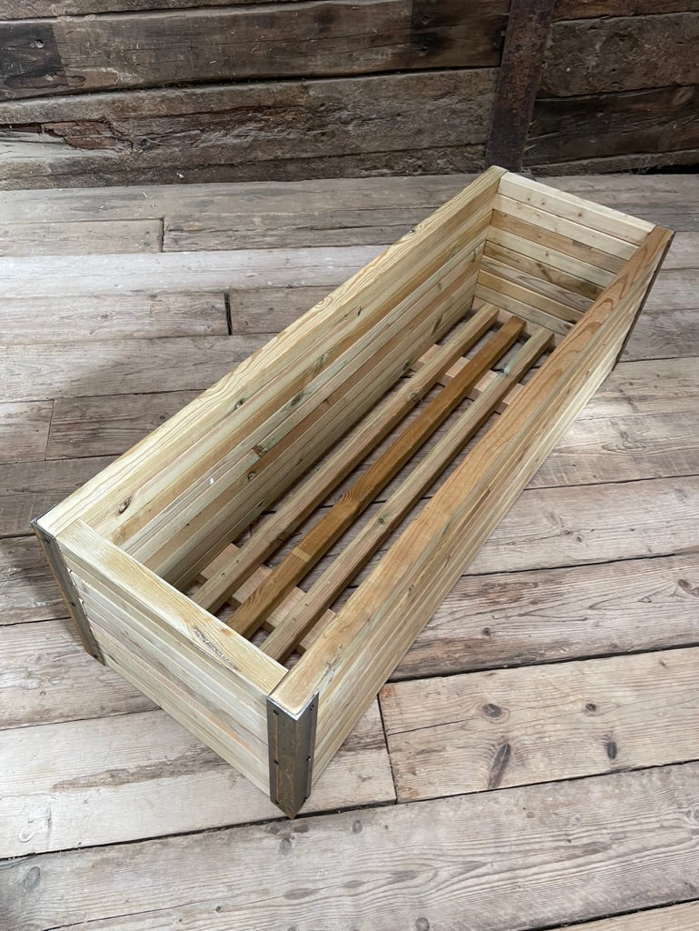 Fawley Timber and Steel Planter