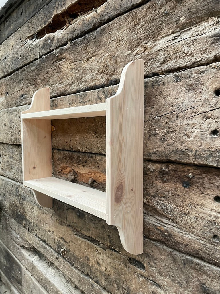 2 Tier Wall Shelf - 5" Deep