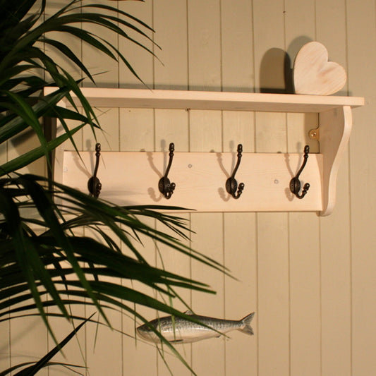 Coat Rack with Shelf