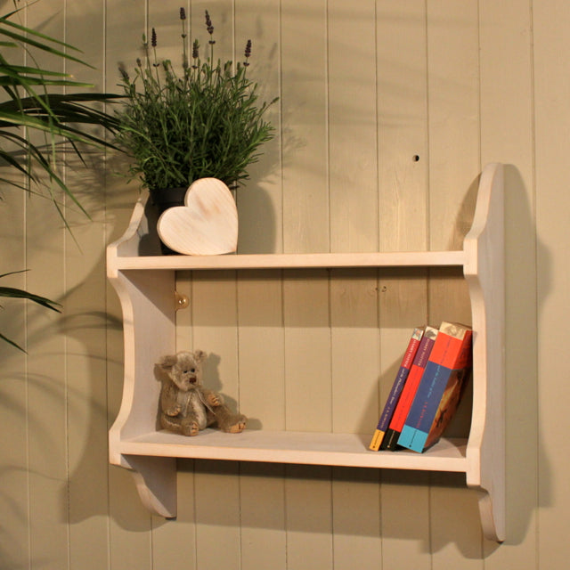 2 Tier Deep Wall Shelf - 23cm Deep