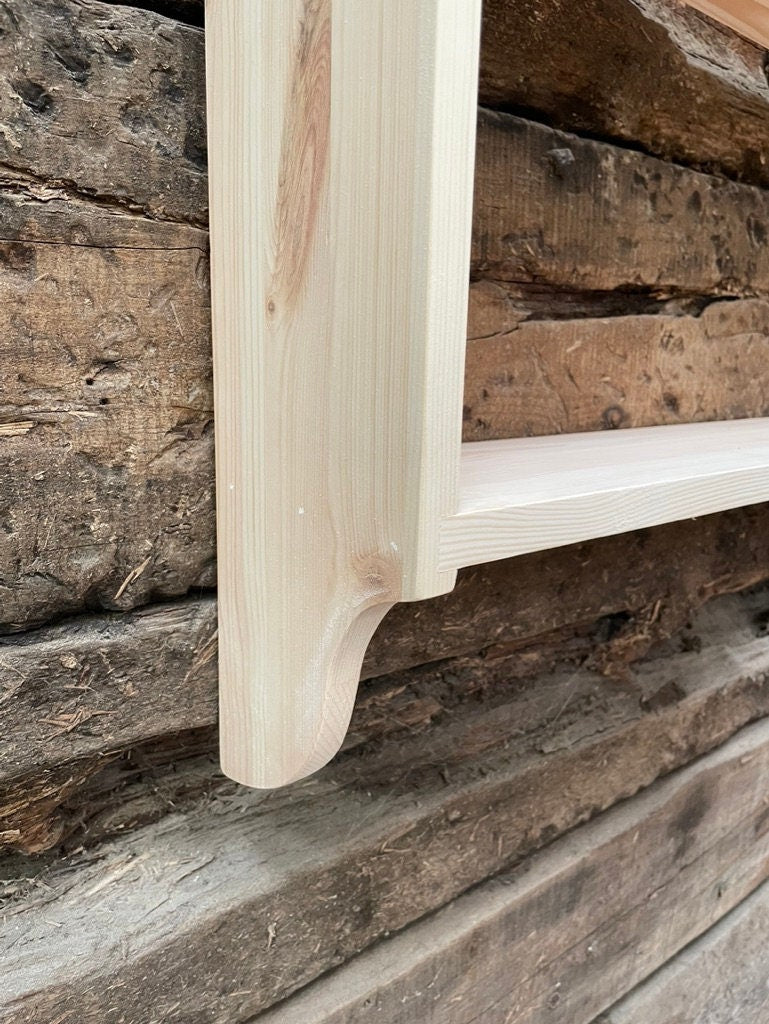 3 Tier Wall Shelf, 13cm Deep, Books, Cook, Kitchen, Display Shelves - in Various Widths