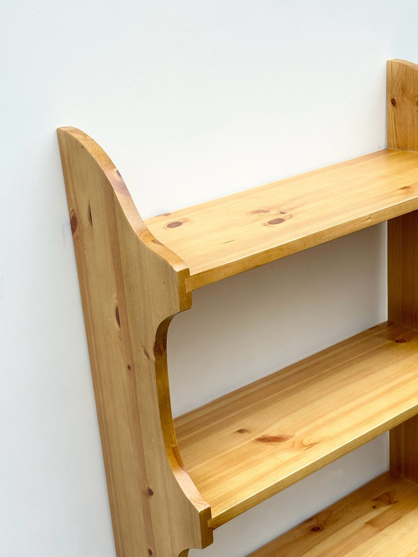 3 Tier Cutaway Wall Shelf, 21cm Deep, Bookshelf, Display Shelves - Can be Made to Measure