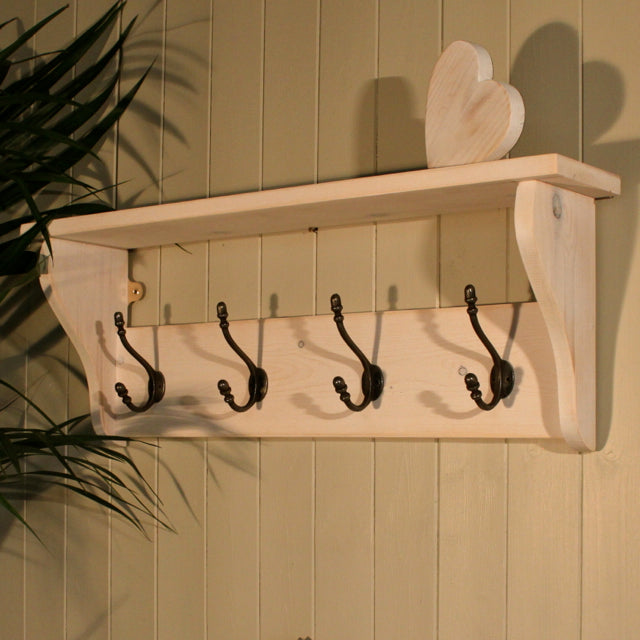 Coat Rack with Shelf