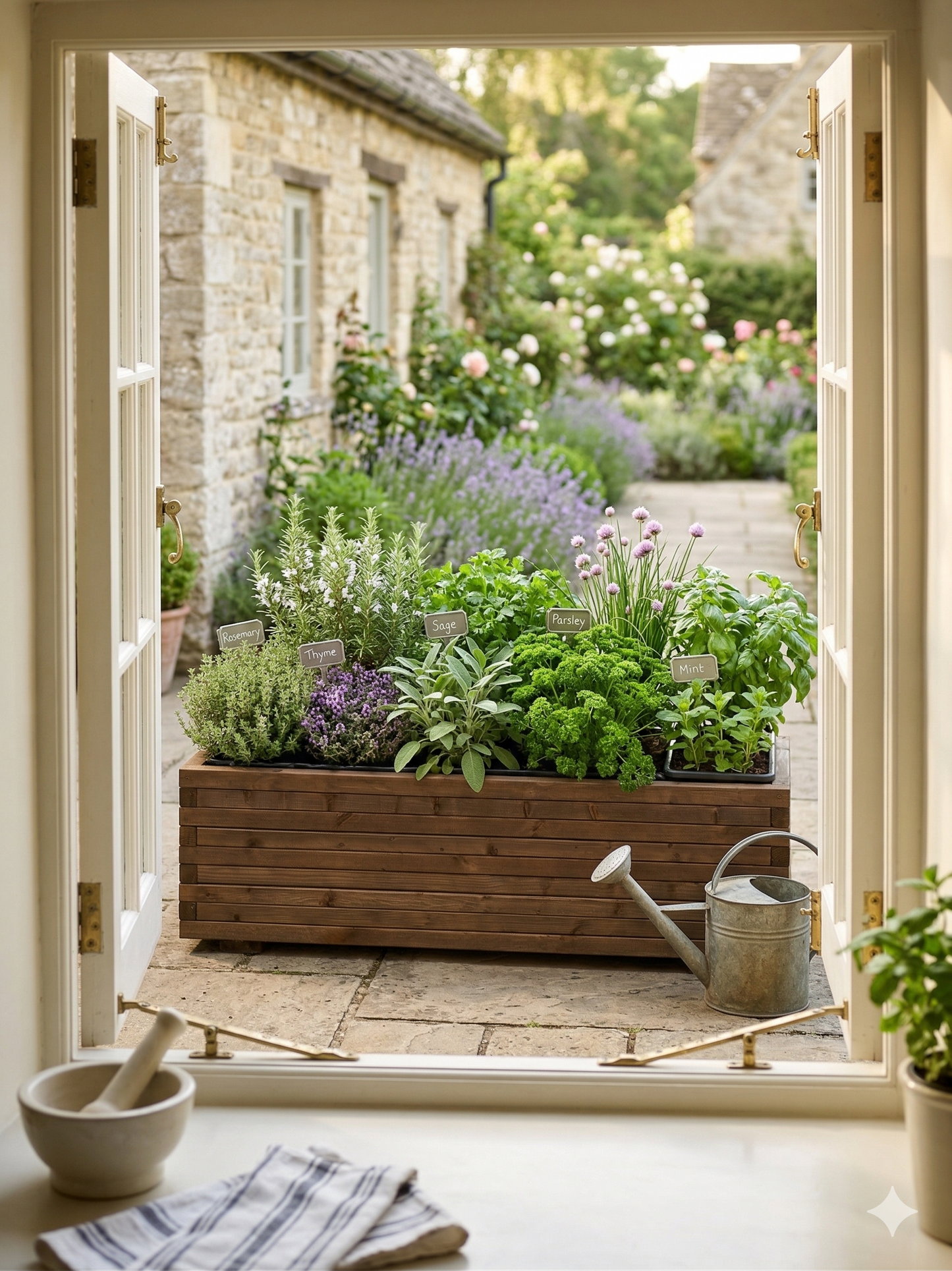 Heavy Duty Harpsden Wooden Planter Trough Fully lined, Garden, Patio, Screening