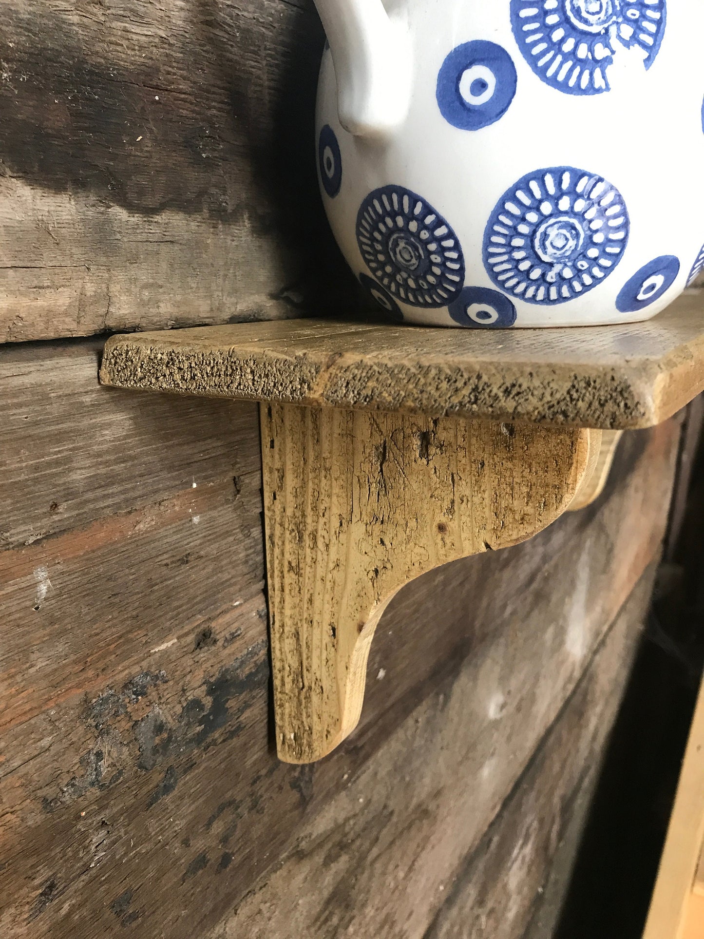 Wall Shelf, Rustic and Reclaimed bookshelf, Two Sizes, Old Pine Barn Wood
