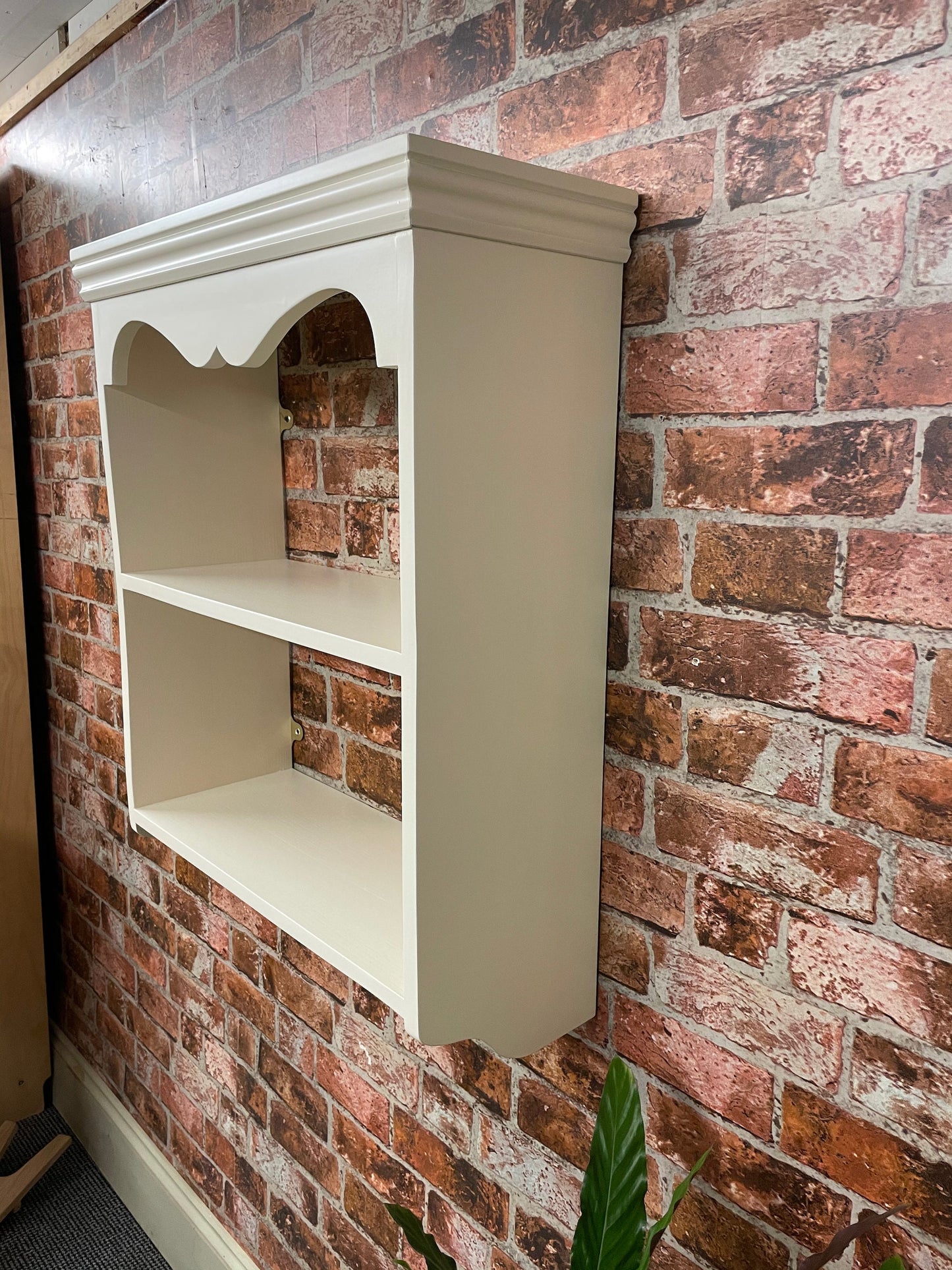 Cottage Wall Shelf, 23cm Deep, Bookcase, Kitchen Spice Rack, Solid Wood, Traditionally Made
