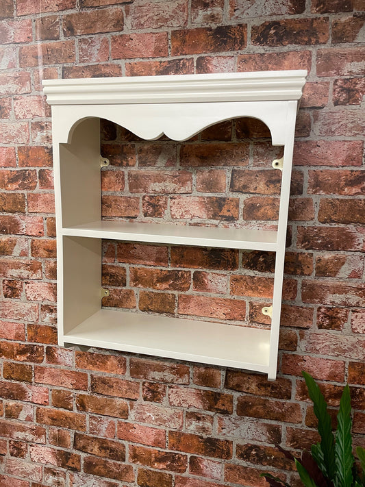Cottage Wall Shelf, 23cm Deep, Bookcase, Kitchen Spice Rack, Solid Wood, Traditionally Made