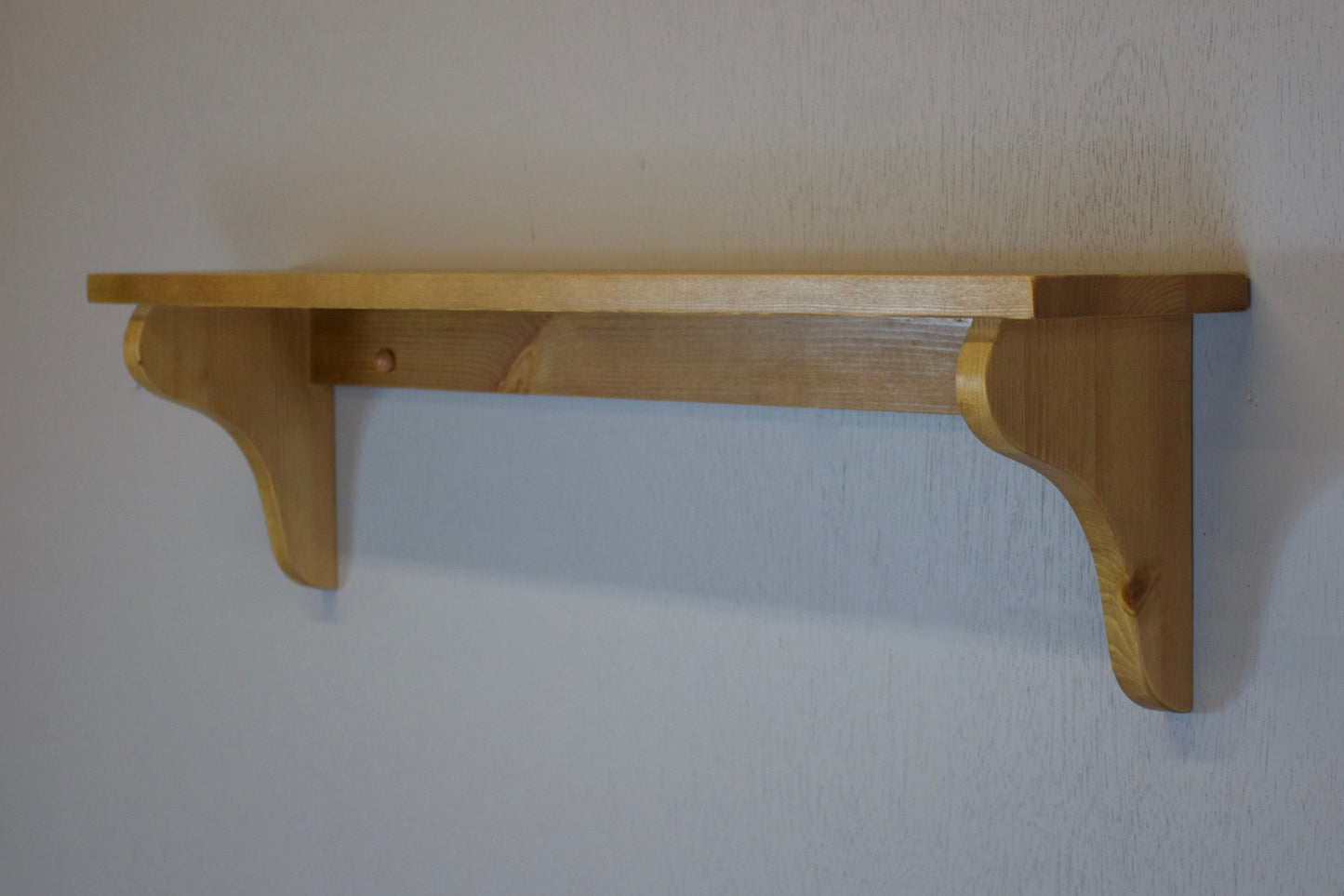 Wall Shelf 15cm Deep, Wooden Bookshelf, Cookery Books, Display Shelves - in Various Widths