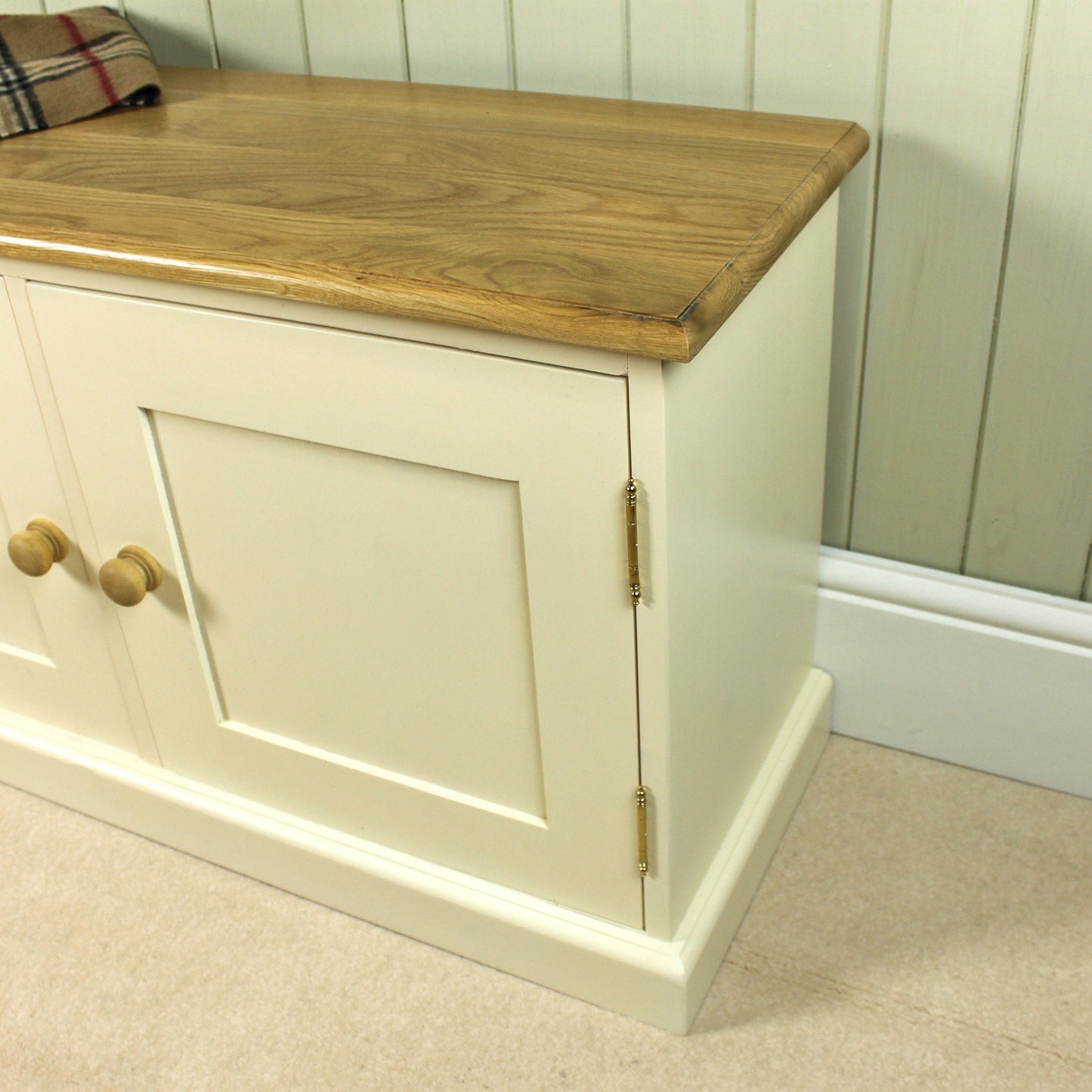 2 Two Door Low Cupboard, Sideboard, Shoe Store, Bench, Choice of Colours.