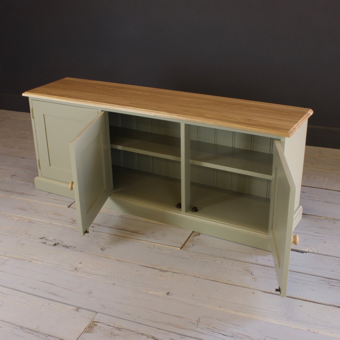 3 Door Low Cupboard, Made To Measure, Choice of Colours, Shaker Style, TV Media unit, Shoe, Hallway Storage Bench