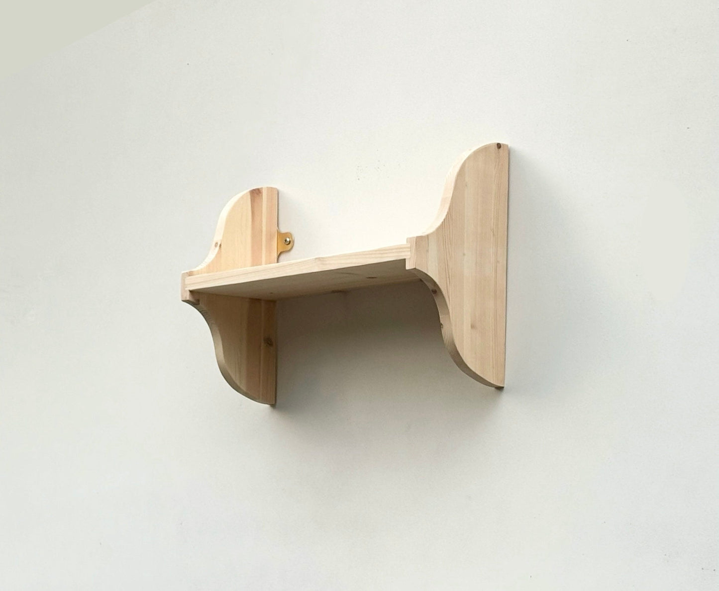 1 Tier Wall Shelf, Bookshelf, 13cm deep, Cookery books, Display Shelves - in Various Widths
