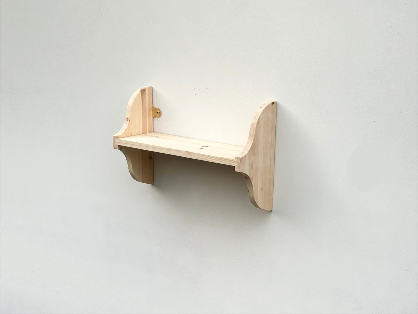 1 Tier Wall Shelf, Bookshelf, 13cm deep, Cookery books, Display Shelves - in Various Widths