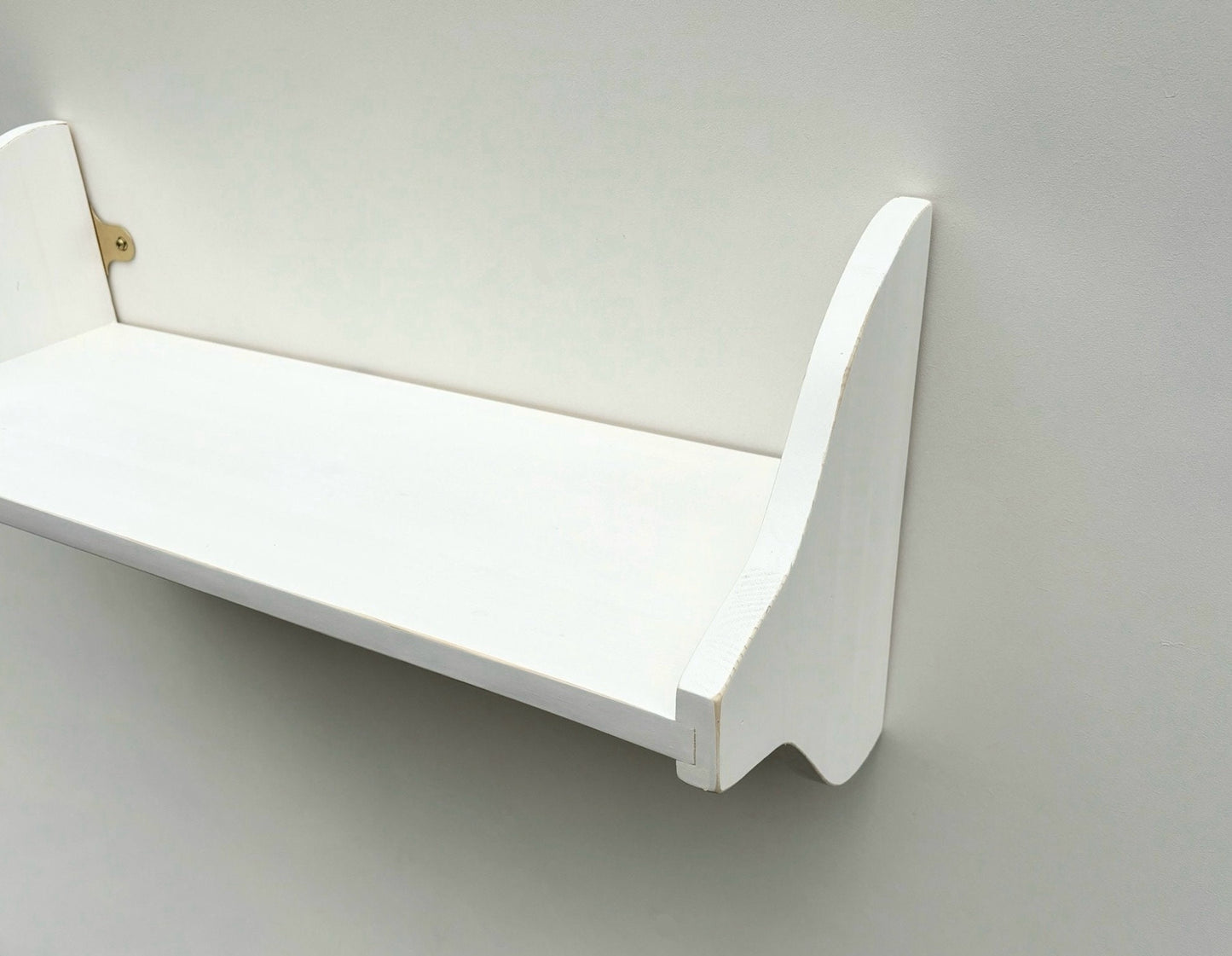 1 Tier Wall Shelf, 23cm Deep, For Books, Display Shelves, Cook Books, Kitchen Storage, Spice Jars, Kilners  - Can be made to measure