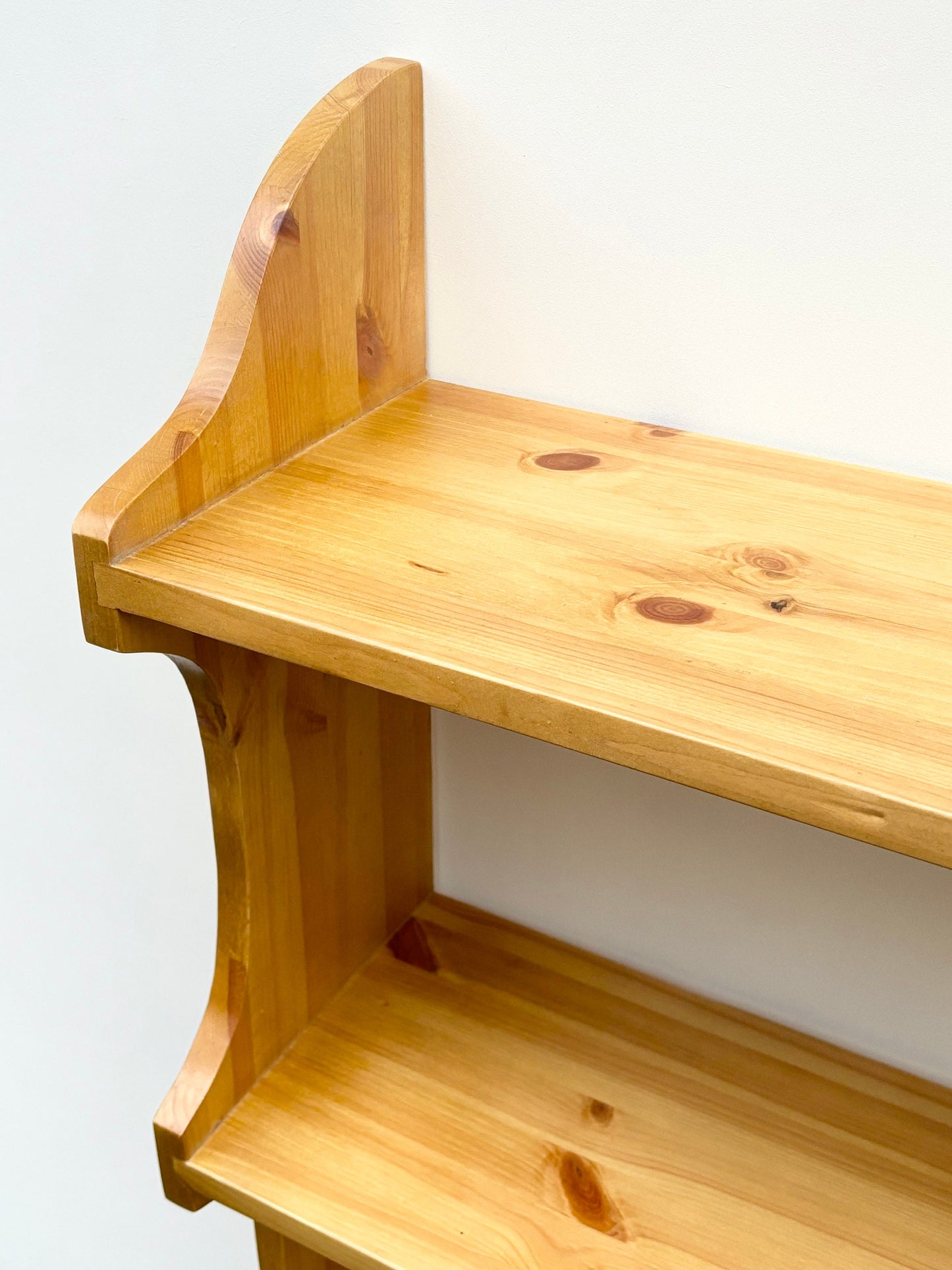 3 Tier Cutaway Wall Shelf, 21cm Deep, Bookshelf, Display Shelves - Can be Made to Measure