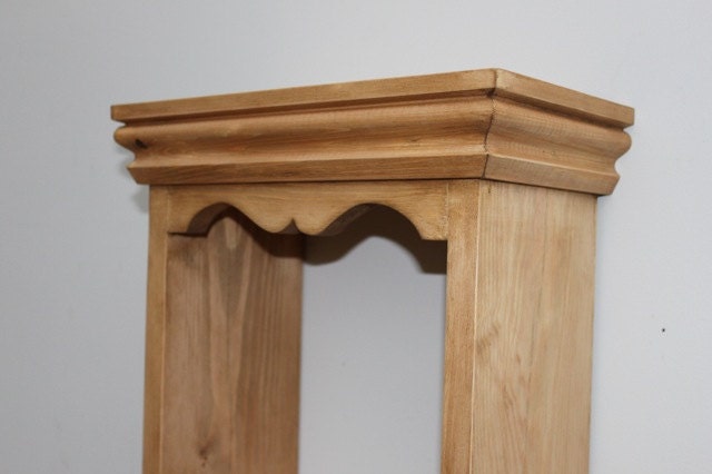 Cottage Wall Shelf, 23cm Deep, Bookcase, Kitchen Spice Rack, Solid Wood, Traditionally Made