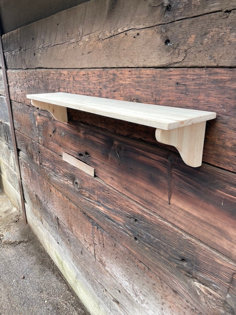 Deep Wall Shelf, Bookshelf, Cookery books, Display Shelves - in Various Widths