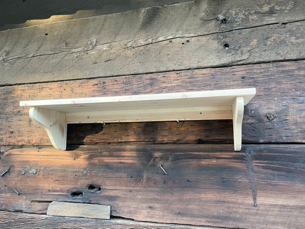 Deep Wall Shelf, Bookshelf, Cookery books, Display Shelves - in Various Widths