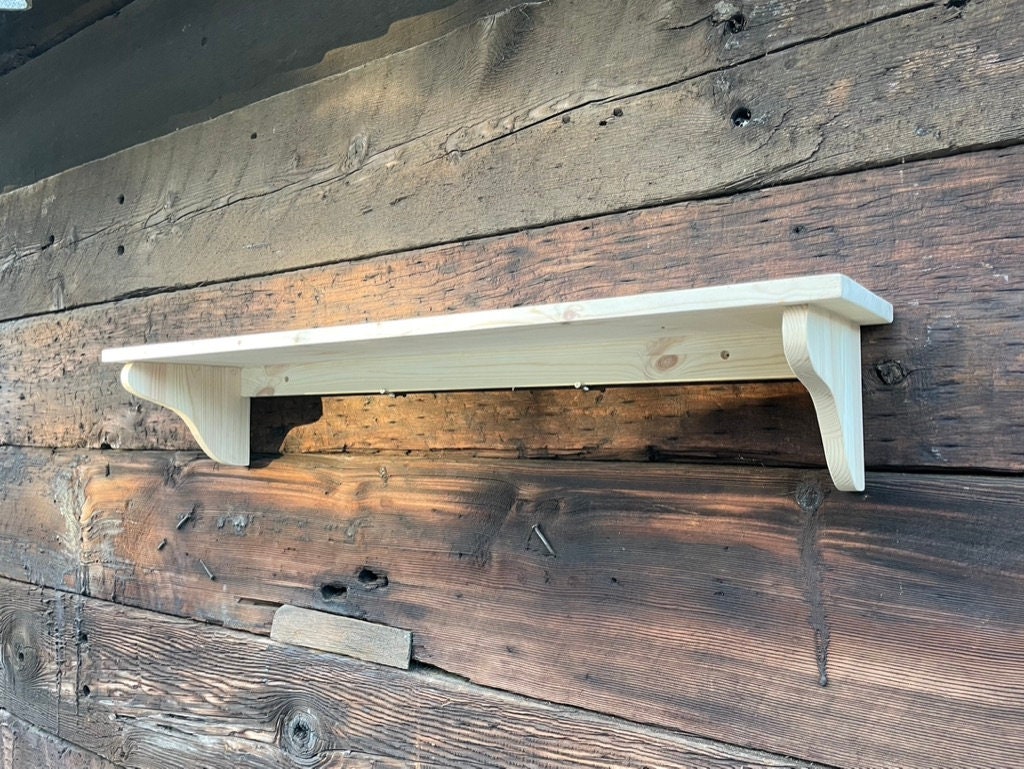 Deep Wall Shelf, Bookshelf, Cookery books, Display Shelves - in Various Widths