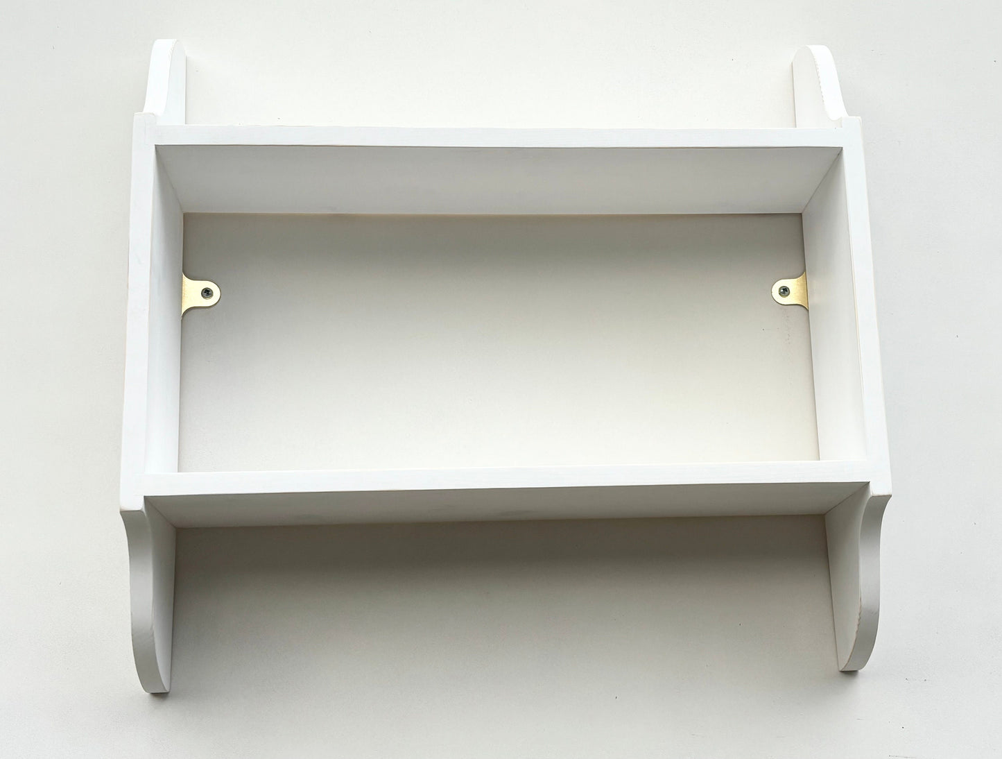 2 Tier Wall Shelf, Bookshelf, Display Shelves - in Various Widths