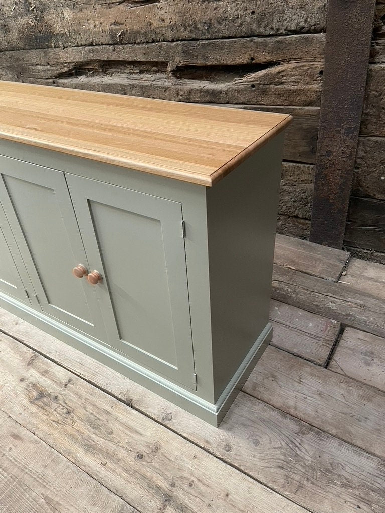 Four Door Sideboard Dresser Cupboard Cabinet Shaker Style, Kitchen and Utility - Made to Measure Service, Colours and Handles