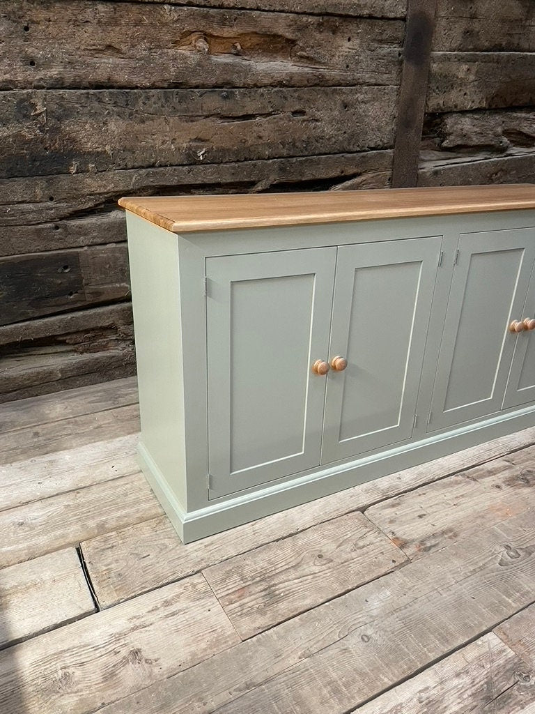 Four Door Sideboard Dresser Cupboard Cabinet Shaker Style, Kitchen and Utility - Made to Measure Service, Colours and Handles
