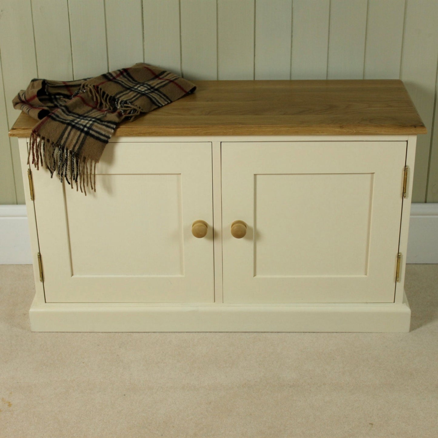 2 Two Door Low Cupboard, Sideboard, Shoe Store, Bench, Choice of Colours.
