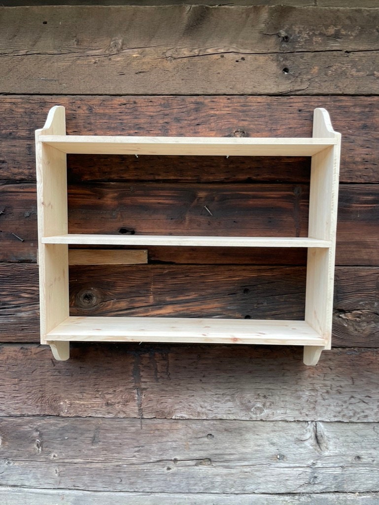 Deep 3 Tier Wall Shelf, Bookshelf, Display Shelves - in Various Widths