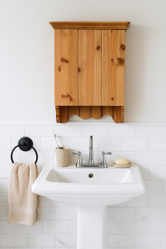 Hand Made Small Bathroom Wall Cabinet, Medicine Cupboard