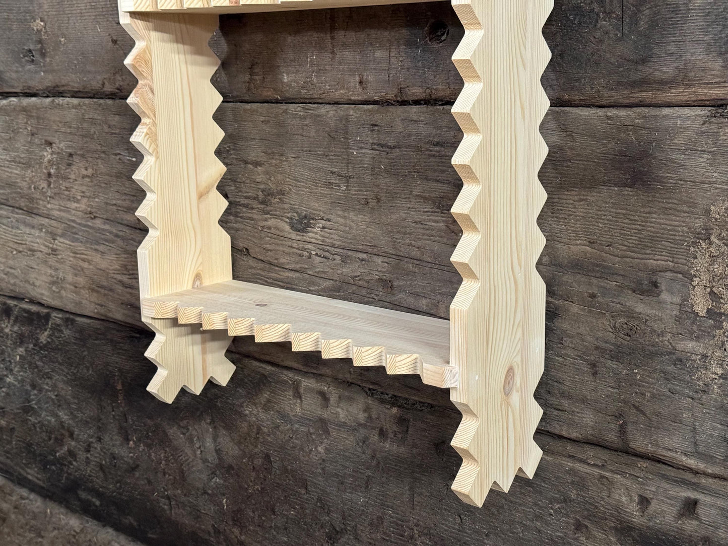George Shelf - 3 Tier Wall Shelf, Solid Wood, 13cm Deep, Bookshelf, Display Shelves, Cook Books, Kitchen Storage, Spice Jars, Kilners