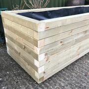 Heavy Duty Harpsden Wooden Planter Trough Fully lined, Garden, Patio, Screening